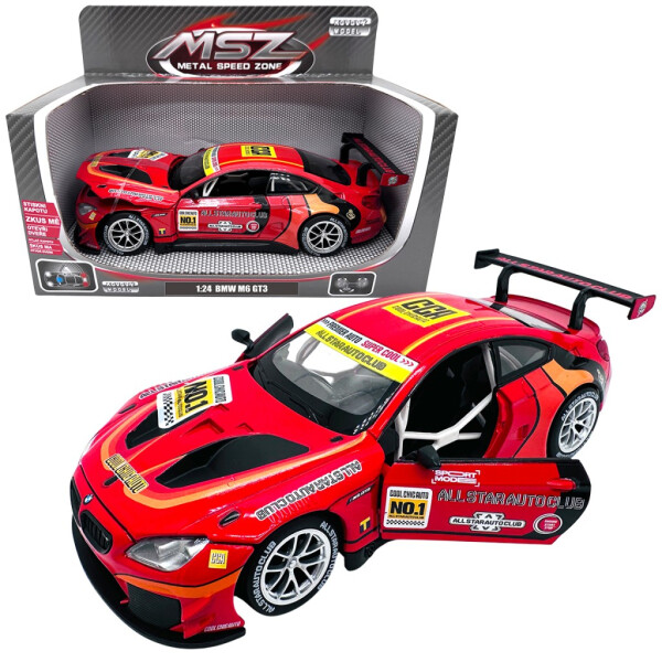 Kovový model - 1:24 BMW M6 GT3 červené - Sparkys
