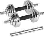 Rebel Active RBA-2326-15 chrom / Jednoručky / nastavitelné / 2× 7,5 kg (RBA-2326-15)
