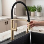 REA - Kuchyňská baterie Lago Brush Gold REA-B9336