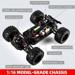 Mamido Monster Truck na dálkové ovládání 1:16 s rychlostí 50 km/h Barva: Žlutá