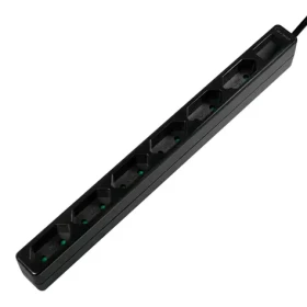 LogiLink LPS231B černá / Prodlužovací kabel / 6 zásuvek / 1,5 m / 250 V / 15 A (LPS231B)