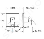 GROHE - Eurocube Sprchová baterie pod omítku, supersteel 24061DC0