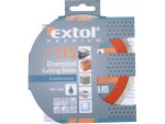 EXTOL-PREMIUM Kotouč diamantový řezný celoobvodový 115x22.2mm / mokré řezání (EX108731)