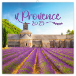 Poznámkový kalendář Provence 2025