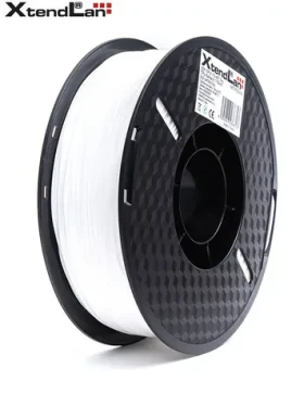 XtendLan TPU filament průhledně-bílá / Struna pro 3D tiskárnu / TPU / 1.75mm / 1kg (3DF-TPU1.75-WT 1kg)