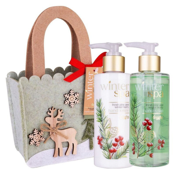 Koupelová sada Winter Spa v plstěném sáčku Zimní ovoce 2x200ml
