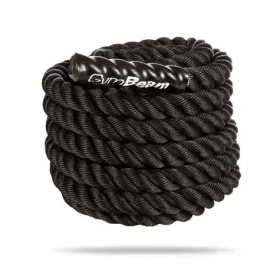 Posilovací lano Battle Rope 12 m - GymBeam (černá) (50965-1-black)