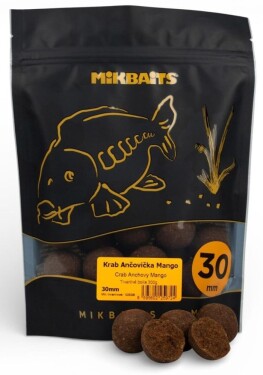 Mikbaits Boilies Fanatica Krab Ančovička Mango - 40mm 300g,Mikbaits Boilies Fanatica Krab Ančovička Mango - 40mm 300g
