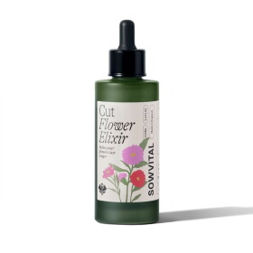 Sowvital Elixír pro delší životnost řezaných květin 100 ml, zelená barva, sklo