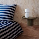 HAY Povlečení na polštář Été Midnight Blue/Light Grey 50 × 60 cm, modrá barva, textil