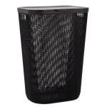 Koš na špinávé prádlo MY MESH antracit, 55 l
