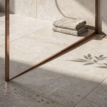 REA - Spádová lišta sprchové vaničky 100cm Brush Copper vlevo REA-K9490