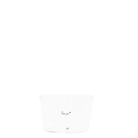 Bastion Collections Sklenička Small Love 200 ml, čirá barva, sklo