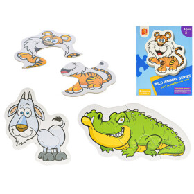 Puzzle dětské Zvířátka safari 16 dílků