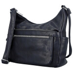 Módní dámská koženková crossbody kabelka Mayra, tmavě modrá