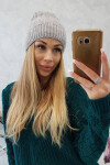 Fleecová čepice Anna K238 světle šedá UNI