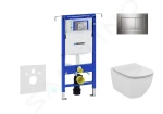 GEBERIT Set předstěnové instalace, klozetu sedátka Ideal Standard Tesi, tlačítka Sigma30, chrom 111.355.00.5 NF6