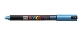 Akrylový popisovač Uni Posca 1MR 0,7 mm trubičkový hrot, modrý metalický