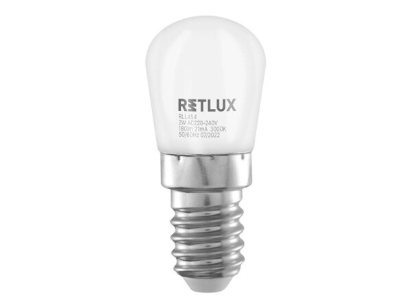 Žárovka LED E14 2W T26 bílá teplá RETLUX RLL 454