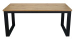 STIMA Jídelní set stůl 970-Ibiza (Dub) VARIANTA PROVEDENÍ: stůl (š/h/v/r) 180 x 90 x 77 cm (+2x 40 cm rozklad) + 6 židlí