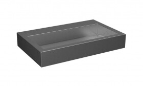 SANELA - Nerezová umyvadla Umyvadlo 700x440 mm, bez otvoru pro baterii, matná nerez SLUN 68