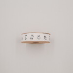 Eulenschnitt Bavlněná stuha Rabbits – 5 m, krémová barva, textil