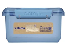 Sistema Ocean Bound Lunch Plus Svačinový box s příborem 1.2 l modrá (8592001423589)