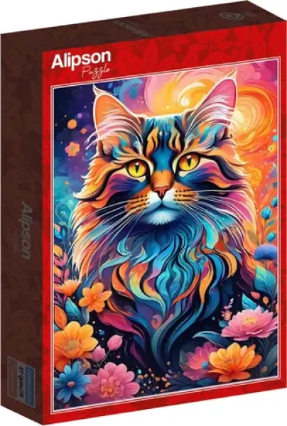 ALIPSON Puzzle Barevná kočka