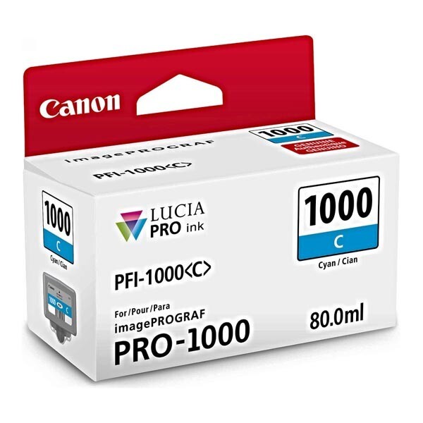 Canon PFI-1000C, azurová (0547C001) - originální kazeta