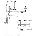 GEBERIT - Brenta Elektronická umyvadlová baterie, se směšovačem, bateriové napájení, chrom 116.194.21.1