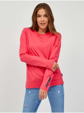 SAM73 Tmavě růžové dámské tričko dlouhým rukávem SAM 73 Sariol dámské