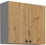 Horní skříňka Ava 80 G-72 2F Barva korpusu: Antracit, Barva dvířek: Dub Artisan
