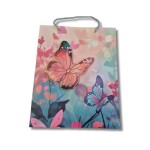 Dortisimo Dárková taška s 3D motýlem meruňkovo-modrá