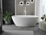 MEXEN/S - Eris volně stojící vana 180 x 95, bílá, sifon a přepad bílá 53441809500-20