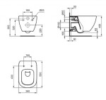 IDEAL STANDARD - Tesi Závěsné WC, AquaBlade, matná bílá T0079V1