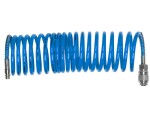 EXTOL CRAFT Hadice vzduchová spirálová s rychlospojkami, 1/4", ∅vnitřní 6mm, L 5m 99322