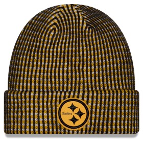 New Era Pánská zimní čepice Pittsburgh Steelers NFL 2026 Sideline Cold Weather Cuffed