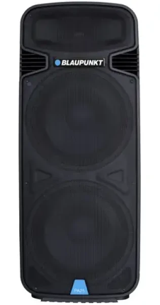 BLAUPUNKT PA25 čermá / přenosný párty reproduktor / 1900W / Bluetooth / karaoke / FM (5901750501890)