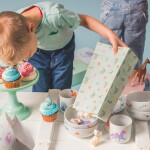 Bella Rose Papírový sáček Drak – 10 ks, modrá barva, zelená barva, bílá barva