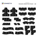 Connetix Connetix Tiles - Magnetická Stavebnice Silnice 48 ks