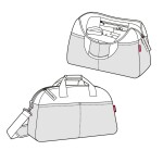 Cestovní taška Reisenthel Overnighter Herringbone dark blue