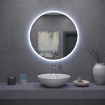 Tutumi - Zrcadlo LED BLUETOOTH FFJ 60cm HOM-06501
