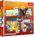 Trefl - Puzzle - Odvážný Lví král 4v1