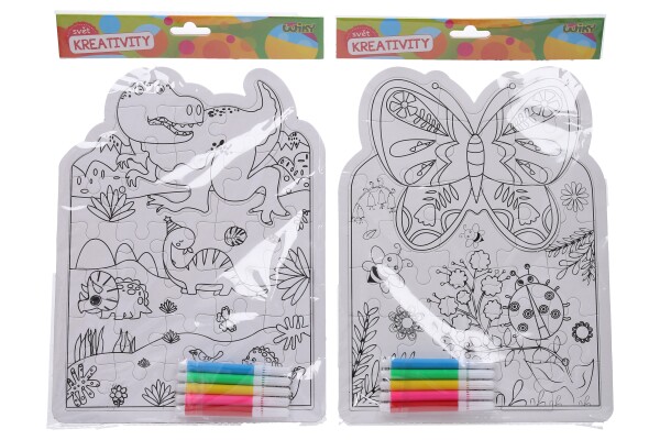 Kreativní set - puzzle + 5ks fix