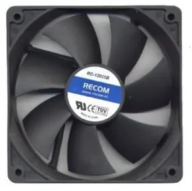 RECOM RC-12025B černá / Ventilátor / 120 mm / radiální (blower) (1340106)