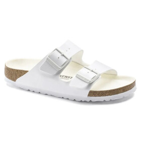 Birkenstock dámské/pánské boty Birkenstock Arizona Birko-Flor Regular wide feet for summer white (1019061) 42