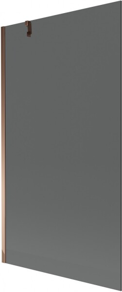 MEXEN/S - Next vanová zástěna FIX 100 x 150, grafit, růžové zlato 895-100-000-00-40-60