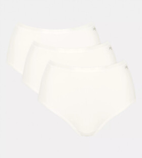 Dámské kalhotky GO Daily Cotton Highwaist 3P - WHITE - bílé 00GZ - SLOGGI WHITE XL