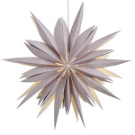 Watt & Veke Závěsná svítící hvězda Fiona Lavendel 65 cm, fialová barva, papír, textil
