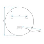 REA - Zrcadlo LED 60cm HZJ060 HOM-02826